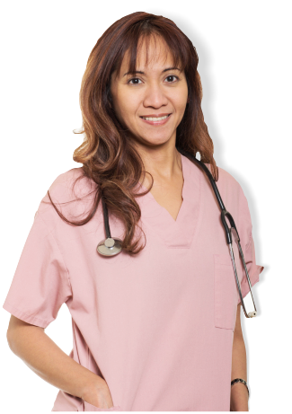 Nurse smiling